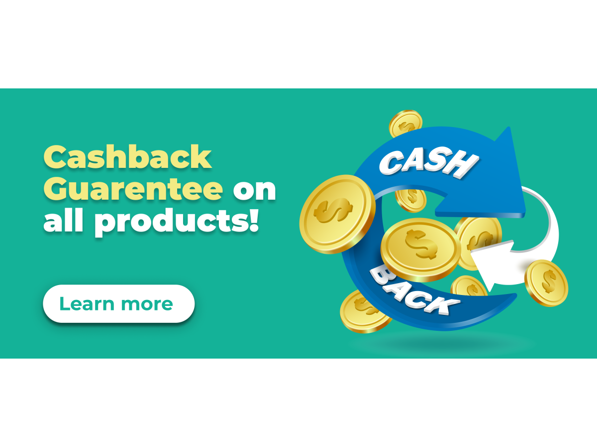 CashBack on all products!